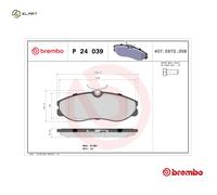BRAKE PAD SET DISC BRAKE P 24 039 FOR FORD NISSAN TERRANO/II/Van LARGO SERENA
