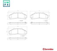 Brembo Brake Pad Set P24 041 - Disc Brake - Fits Mazda B-Series 2.5L - Front Axle