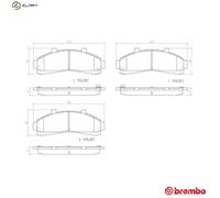 Brembo Brake Pad Set P24 041 - Disc Brake - Fits Mazda B-Series 2.5L - Front Axle