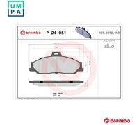 Brembo Brake Pads 10168203A