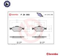 Brembo Front Brake Pad Set P 24 055X – Fits Ford Fiesta, KA, Fusion & Mazda 2