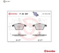 Brake pads P 24 057 BREMBO for VOLVO SAAB FORD MAZDA