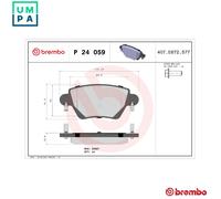 BREMBO P 24 059 Brake pad set