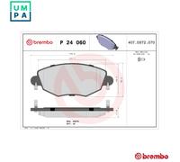 Brembo P24060 Front Disc Brake Pad - Set of 4