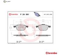 BREMBO P 24 061X Brake Pad