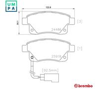 BRAKE PAD SET DISC BRAKE P 24 066 FOR FORD AUSTRALIA TRANSIT/Van/Bus PHFC 2.4L