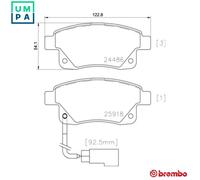 BREMBO P 24 066 Brake pad set