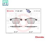 Brembo P24077 Front Disc Brake Pad - Set of 4