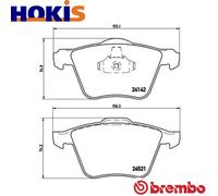 BRAKE PAD SET DISC BRAKE P 24 077X FOR VOLVO S80/II/Sedan V70/III/Van XC70/SUV