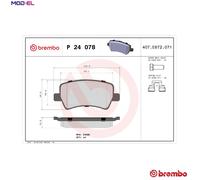 BRAKE PAD SET DISC BRAKE P 24 078X FOR LAND ROVER FORD S-MAX/VAN GALAXY/MK/II