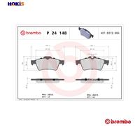 BRAKE PAD SET DISC BRAKE P 24 148X FOR VOLVO FORD FOCUS/III/Turnier 2.4L 5cyl
