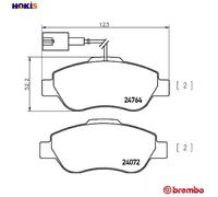 BREMBO P 24 150 Brake pad set