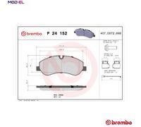 BRAKE PAD SET DISC BRAKE P 24 152 FOR FORD TRANSIT/V363/Platform/Chassis/Bus