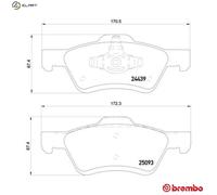 BREMBO P 24 159 Brake pad set