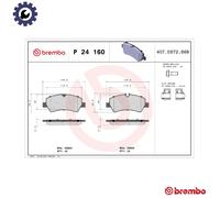 Brembo Brake Pad Set Rear With Caliper Screws Fits Ford Tourneo Custom Transit