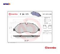 BRAKE PAD SET DISC BRAKE P 24 171 FOR FORD AUSTRALIA TRANSIT/Van UYR6 2.2L 4cyl