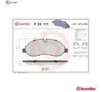 Brembo Front Brake Pad Set fits Ford Transit Custom Tourneo Custom