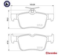BREMBO P24175 Brake Pad Set For Disc Rear For Ford Edge Galaxy Kuga Mondeo S-Max