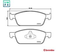 BRAKE PAD SET DISC BRAKE P 24 199 FOR FORD AUSTRALIA M9MA 1.5L 4cyl KUGA 2.0L