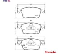 BREMBO P 24 218 Brake pad set