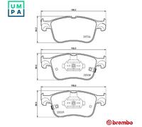 BREMBO P 24 218 Brake pad set
