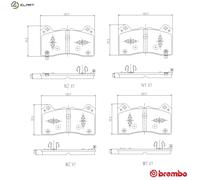 BREMBO P 24 266 Brake pad set