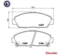 BREMBO P 28 021 Brake pad set
