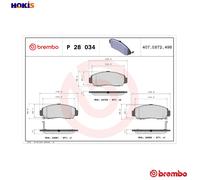 Brembo Brake Pads 10160124A