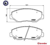 Brembo P28035 Front Disc Brake Pad - Set of 4