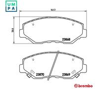 Brake Pad Set Front Braking Fits Honda Pilot Element Stepwgn - Brembo P 28 035X