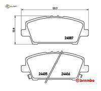 BRAKE PAD SET DISC BRAKE P 28 037 FOR HONDA CIVIC/VIII/Hatchback R18A2 1.8L 4cyl