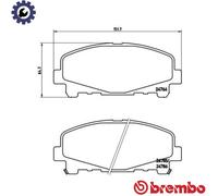 BRAKE PAD SET DISC BRAKE P 28 043X FOR HONDA ACCORD/IX/VIII K24W3/K24W2 2.4L