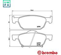 BRAKE PAD SET DISC BRAKE P 28 044X FOR HONDA ACCORDVIII N22B2/N22B1 2.2L 4cyl