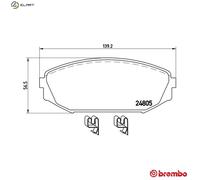 BREMBO P 28 049 Brake pad set