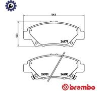 Brake pads P 28 050X BREMBO for HONDA JAZZ III INSIGHT CR-Z JAZZ IV JAZZ V