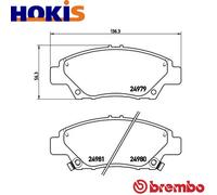 Brake pads P 28 050X BREMBO for HONDA JAZZ III INSIGHT CR-Z JAZZ IV JAZZ V