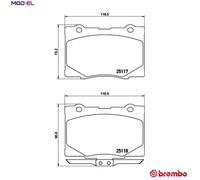 BRAKE PAD SET DISC BRAKE P 28 079 FOR ACURA HONDA J37A2 3.7L J35A8 3.5L 6cyl RL