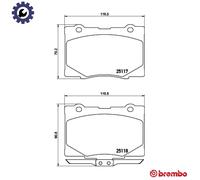 Brembo Brake Pad Set P 28 079 - Disc Brake for Acura & Honda (RL, Legend IV)