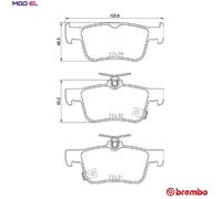 BRAKE PAD SET DISC BRAKE P 28 089 FOR HONDA L15BB/L15B7 1.5L 4cyl CIVIC X