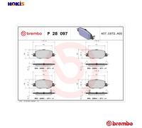 Brembo P 28 097 - Brake Pad Set, disc brake