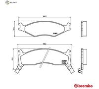 BREMBO P 30 006 Brake pad set