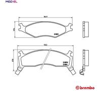 BRAKE PAD SET DISC BRAKE P 30 006 FOR KIA FE 2.0L 4cyl SPORTAGE SUV