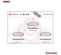 BRAKE PAD SET DISC BRAKE P 30 010 FOR HYUNDAI SATELLITE/Bus H150/Van STAREX 2.5L