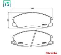 BRAKE PAD SET DISC BRAKE P 30 013 FOR HYUNDAI SATELLITE/Bus STAREX/Van/H-1 2.5L