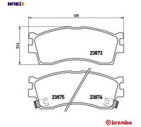 BRAKE PAD SET DISC BRAKE P 30 016 FOR KIA T8/TP 1.8L A5D 1.5L GA6D 1.6L 4cyl RIO