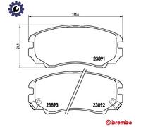 BRAKE PAD SET DISC BRAKE P 30 018 FOR HYUNDAI JM TUSCANI SONATA/IV/Mk/III KIA