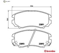 Brake Pads Front With Anti-Squeak Plate Fits Hyundai Coupe Elantra Kia Soul