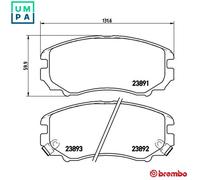 BREMBO P 30 018 Brake pad set