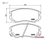 BRAKE PAD SET DISC BRAKE P 30 018X FOR HYUNDAI JM TUSCANI SONATA/IV/Mk/III 1.4L
