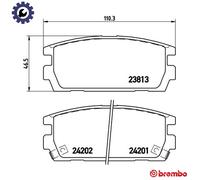 BRAKE PAD SET DISC BRAKE P 30 021 FOR HYUNDAI LANDWIND HAWTAI J3 2.9L 4cyl 3.5L